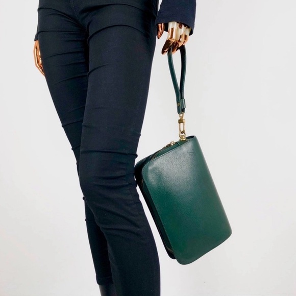 Louis Vuitton LV Jade Dark Green Taiga Leather Wrislet - Picture 6 of 12